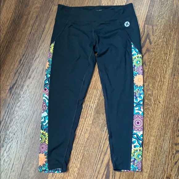 Hurley Pants - Hurley Capri Leggings Nike Dri Fit